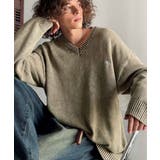 「自分ウケ最強。」綿100％刺繍入りピグメント加工Vネックセーター | Classical Elf Men | 詳細画像12 