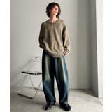 「自分ウケ最強。」綿100％刺繍入りピグメント加工Vネックセーター | Classical Elf Men | 詳細画像16 