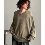 「自分ウケ最強。」綿100％刺繍入りピグメント加工Vネックセーター | Classical Elf Men | 詳細画像17 