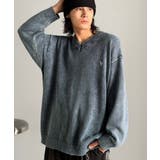 「自分ウケ最強。」綿100％刺繍入りピグメント加工Vネックセーター | Classical Elf Men | 詳細画像19 