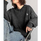 「自分ウケ最強。」綿100％刺繍入りピグメント加工Vネックセーター | Classical Elf Men | 詳細画像2 