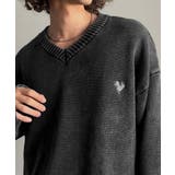 「自分ウケ最強。」綿100％刺繍入りピグメント加工Vネックセーター | Classical Elf Men | 詳細画像4 