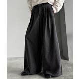 ブラック | 「贅沢シルエット。」3タックワイドデニムスラックス Triple Tuck | Classical Elf Men