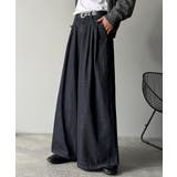 「贅沢シルエット。」3タックワイドデニムスラックス Triple Tuck | Classical Elf Men | 詳細画像12