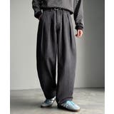 ブラック | 「虜になる!」インツータックワイドバルーンデニム Inverted Two | Classical Elf Men