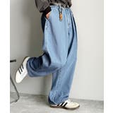 ライトブルー | 「虜になる!」インツータックワイドバルーンデニム Inverted Two | Classical Elf Men