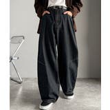 「シルエットで語る。」ブラスト加工カーブシルエットバレルレッグデニムパンツ | Classical Elf Men | 詳細画像14 