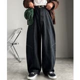 「シルエットで語る。」ブラスト加工カーブシルエットバレルレッグデニムパンツ | Classical Elf Men | 詳細画像15 