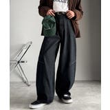 「シルエットで語る。」ブラスト加工カーブシルエットバレルレッグデニムパンツ | Classical Elf Men | 詳細画像16 