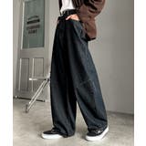 「シルエットで語る。」ブラスト加工カーブシルエットバレルレッグデニムパンツ | Classical Elf Men | 詳細画像17 