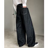 「シルエットで語る。」ブラスト加工カーブシルエットバレルレッグデニムパンツ | Classical Elf Men | 詳細画像18 