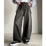 「シルエットで語る。」ブラスト加工カーブシルエットバレルレッグデニムパンツ | Classical Elf Men | 詳細画像2 