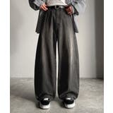 「シルエットで語る。」ブラスト加工カーブシルエットバレルレッグデニムパンツ | Classical Elf Men | 詳細画像6 