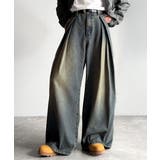 ヴィンテージ加工3タックワイドバルーンデニムパンツ Vintage Washed | Classical Elf Men | 詳細画像9 