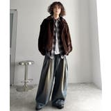 ヴィンテージ加工3タックワイドバルーンデニムパンツ Vintage Washed | Classical Elf Men | 詳細画像11 