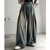 ヴィンテージ加工3タックワイドバルーンデニムパンツ Vintage Washed | Classical Elf Men | 詳細画像13 