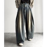 ヴィンテージ加工3タックワイドバルーンデニムパンツ Vintage Washed | Classical Elf Men | 詳細画像7 