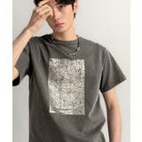 シルバーグレー | 「即トレンド男子。」タイトフィットピグメント加工プリントTシャツ Tight | Classical Elf Men