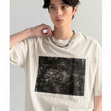 オフホワイト | 「オリジナリティ。」ピグメント加工ダブルレイヤーデザインプリントTシャツ | Classical Elf Men