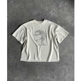 「視線を独り占め。」フェイスグラフィックオーバーサイズTシャツ Face | Classical Elf Men | 詳細画像32 