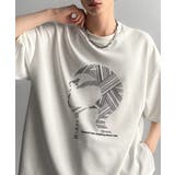 「視線を独り占め。」フェイスグラフィックオーバーサイズTシャツ Face | Classical Elf Men | 詳細画像2 