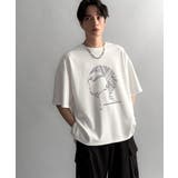 「視線を独り占め。」フェイスグラフィックオーバーサイズTシャツ Face | Classical Elf Men | 詳細画像6 
