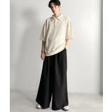 「透け感、モードの余韻。」衿ダブルライン使いレース柄ニットポロシャツ Lace … | Classical Elf Men | 詳細画像10 