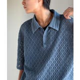 「透け感、モードの余韻。」衿ダブルライン使いレース柄ニットポロシャツ Lace … | Classical Elf Men | 詳細画像19 