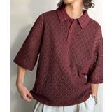 「透け感、モードの余韻。」衿ダブルライン使いレース柄ニットポロシャツ Lace … | Classical Elf Men | 詳細画像22 