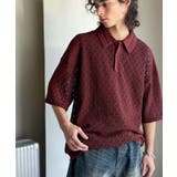 「透け感、モードの余韻。」衿ダブルライン使いレース柄ニットポロシャツ Lace … | Classical Elf Men | 詳細画像23 