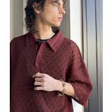 「透け感、モードの余韻。」衿ダブルライン使いレース柄ニットポロシャツ Lace … | Classical Elf Men | 詳細画像25 