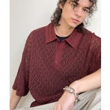 「透け感、モードの余韻。」衿ダブルライン使いレース柄ニットポロシャツ Lace … | Classical Elf Men | 詳細画像27 