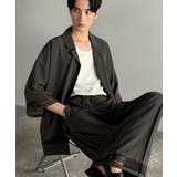 「レースが語る、大人の余裕。」レース切り替えオープンカラーシャツ Lace Pa… | Classical Elf Men | 詳細画像12 