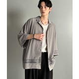 「レースが語る、大人の余裕。」レース切り替えオープンカラーシャツ Lace Pa… | Classical Elf Men | 詳細画像14 