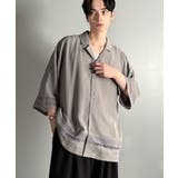 「レースが語る、大人の余裕。」レース切り替えオープンカラーシャツ Lace Pa… | Classical Elf Men | 詳細画像19 