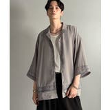 「レースが語る、大人の余裕。」レース切り替えオープンカラーシャツ Lace Pa… | Classical Elf Men | 詳細画像22 