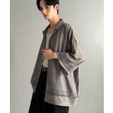 「レースが語る、大人の余裕。」レース切り替えオープンカラーシャツ Lace Pa… | Classical Elf Men | 詳細画像23 