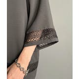 「レースが語る、大人の余裕。」レース切り替えオープンカラーシャツ Lace Pa… | Classical Elf Men | 詳細画像34 