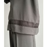 「レースが語る、大人の余裕。」レース切り替えオープンカラーシャツ Lace Pa… | Classical Elf Men | 詳細画像35 