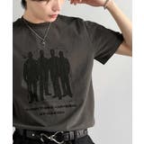 チャコールグレー | 「綿100%」メッセージ刺繍入りグラフィックTシャツ Embroidered | Classical Elf Men