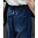 「ストリート映え抜群。」ボタン付きストラップデザインワイドデニム | Classical Elf Men | 詳細画像17