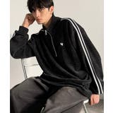 「素材推し。」コーデュロイ素材Wラインハーフジップトレーナー Corduroy | Classical Elf Men | 詳細画像9