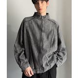 ブラック | ヴィンテージ加工フリンジデニムジャケット | Classical Elf Men