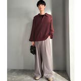 「透け感、モードの余韻。」衿ダブルライン使いレース柄ニットポロシャツ Doubl… | Classical Elf Men | 詳細画像20 