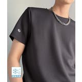 チャコールグレー | 【接触冷感機能付き】肩切り替え袖刺繍ショート丈ダンボール素材Tシャツ Shoul… | Classical Elf Men