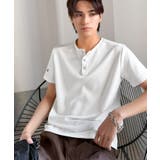 【接触冷感機能付き】肩切り替えショート丈ダンボール素材ヘンリーネックTシャツ S… | Classical Elf Men | 詳細画像9