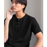 【接触冷感機能付き】肩切り替えショート丈ダンボール素材ヘンリーネックTシャツ S… | Classical Elf Men | 詳細画像12