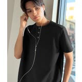 【接触冷感機能付き】肩切り替えショート丈ダンボール素材ヘンリーネックTシャツ S… | Classical Elf Men | 詳細画像15