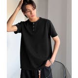 【接触冷感機能付き】肩切り替えショート丈ダンボール素材ヘンリーネックTシャツ S… | Classical Elf Men | 詳細画像17