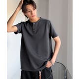 【接触冷感機能付き】肩切り替えショート丈ダンボール素材ヘンリーネックTシャツ S… | Classical Elf Men | 詳細画像24